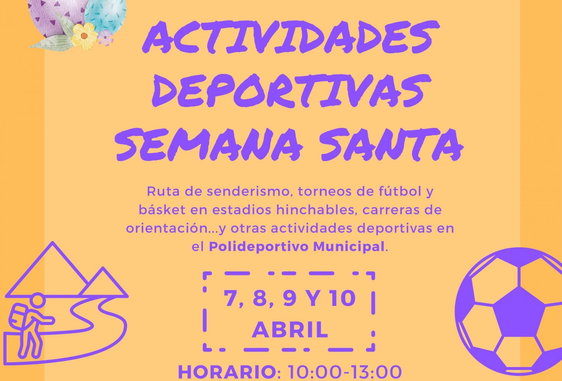 Actividades deportivas Semana Santa