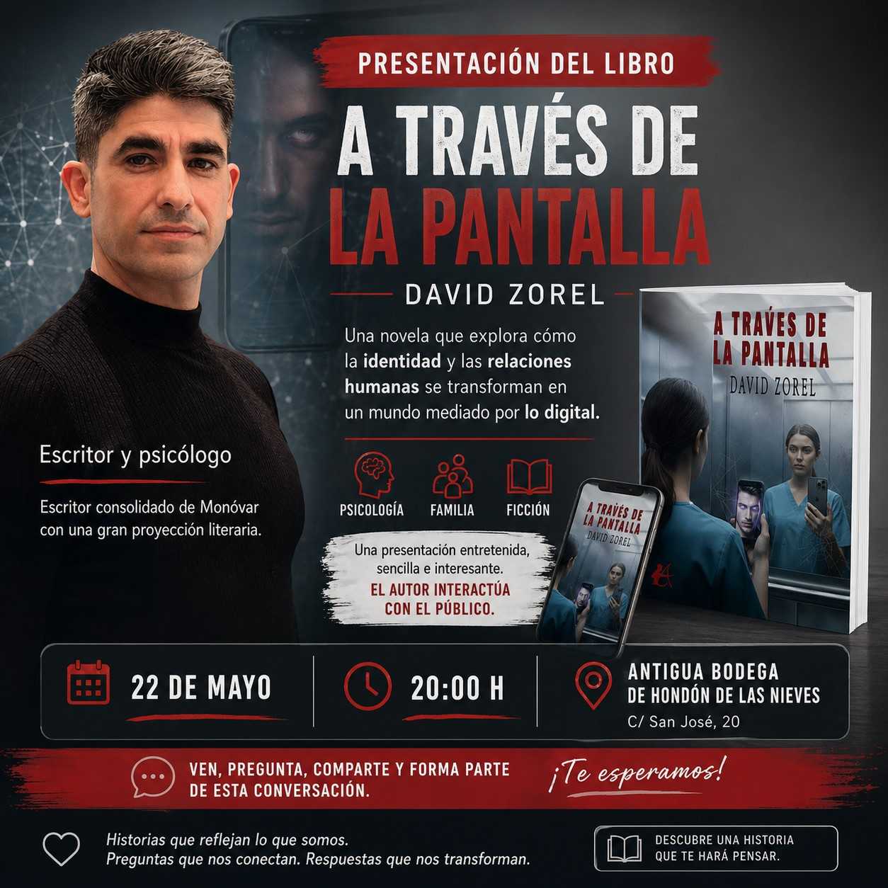 Presentación libro «A través de la pantalla»